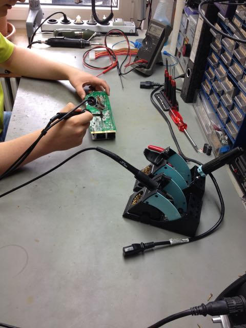 Repair power supplies and measure voltage